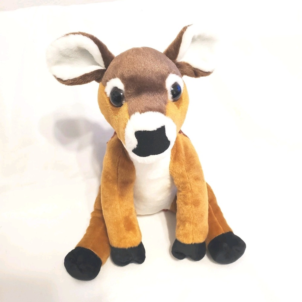 Wild Republic Plush Fawn Deer Stuffed Animal Brown White Spots
